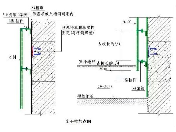 大理石干掛石材施工工藝